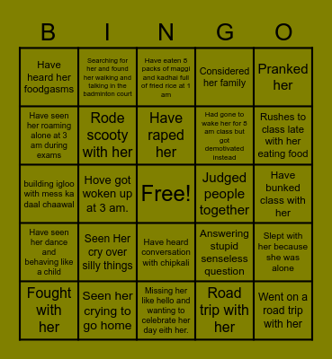 Dhakkan Ka Birthday Bingo Card