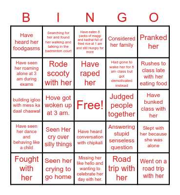 Dhakkan Ka Birthday Bingo Card