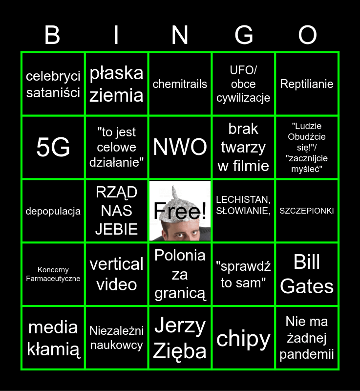 Bingo Foliarza Bingo Card