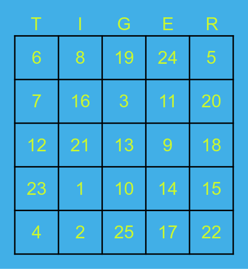 Eye of the Bingo Card