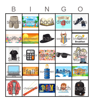 June week 1 Bingo Card