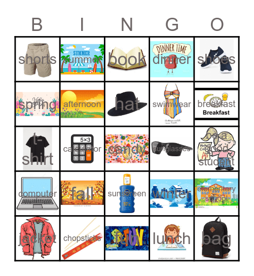June week 1 Bingo Card