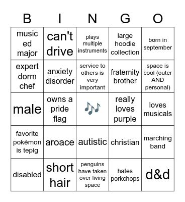 how much like alex are you? Bingo Card