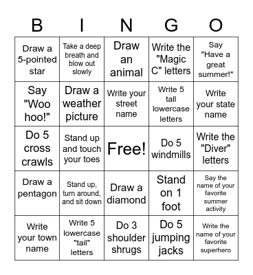 Ms. Lindsay's BingoBaker Bingo Card