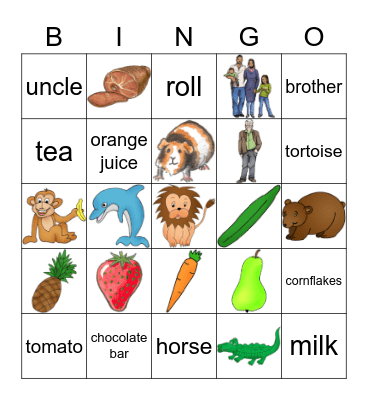 All about me Bingo Card