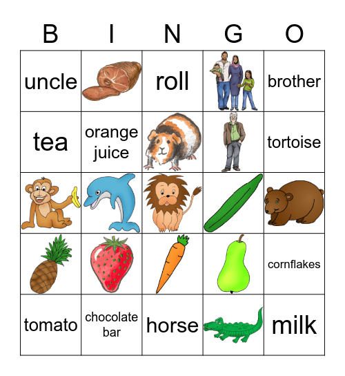 All about me Bingo Card