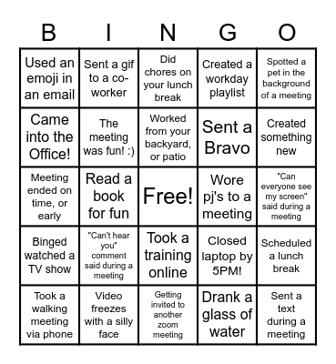 ISC Remote Bingo Card