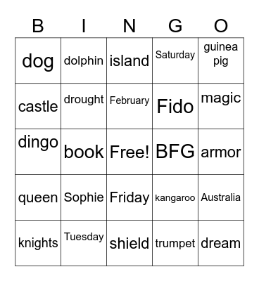 Period 3 Bingo Card