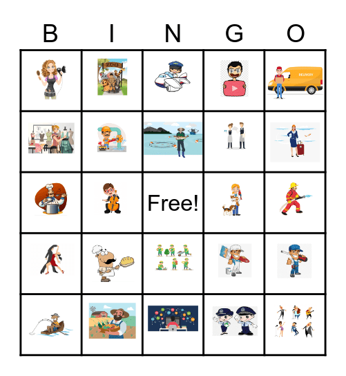 PEOPLE AT WORK Bingo Card