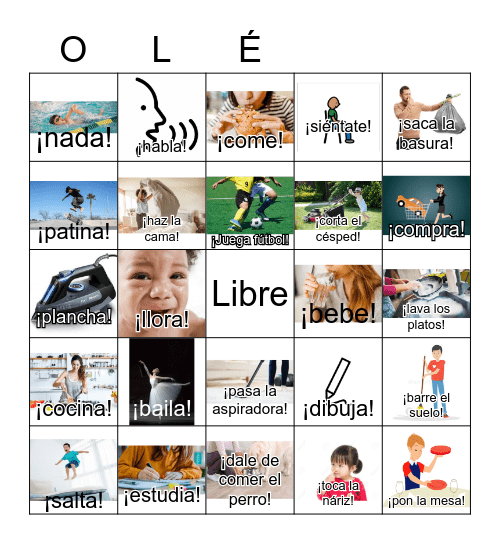 Los Mandatos Bingo Card