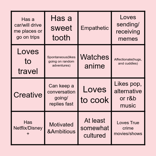 Will we Vibe? Bingo Card