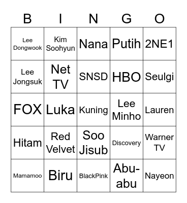 Joyie Bingo Card