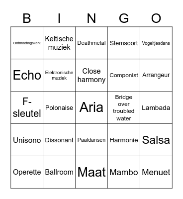 Bright Bingo Card