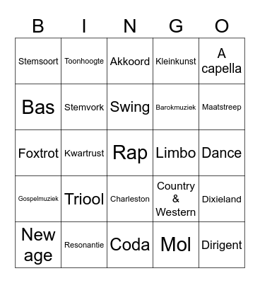 Bright Bingo Card