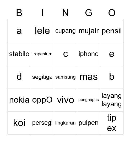 son juyeon Bingo Card