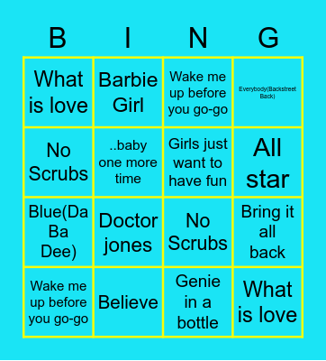 Feel Good Friday Bingo Card