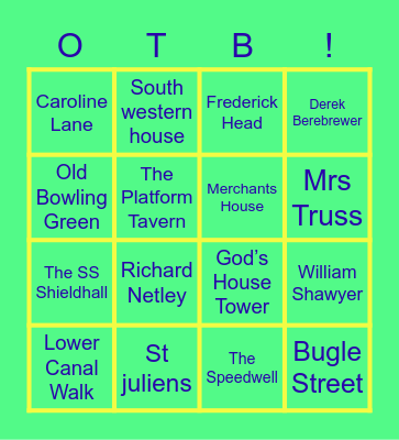 oLd ToWn BiNgO! - season finale Bingo Card