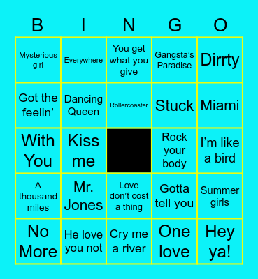 Feel Good Friday 4 Bingo Card
