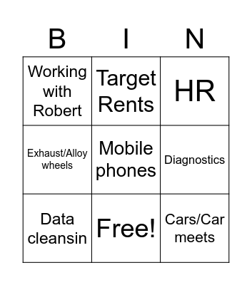 Bullshit Bingo Card