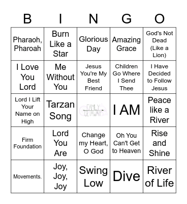 Camp Classics Bingo Card