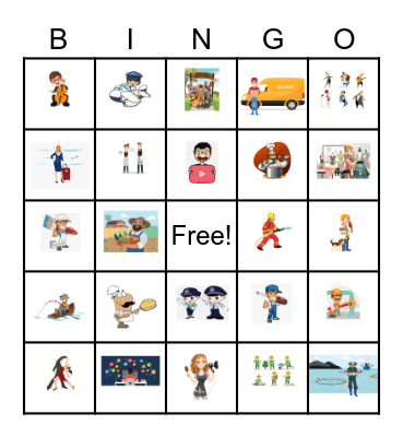 PEOPLE AT WORK Bingo Card