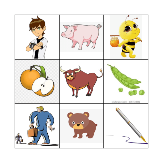 BINGO B & P Bingo Card