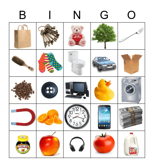 Banana Bingo Card