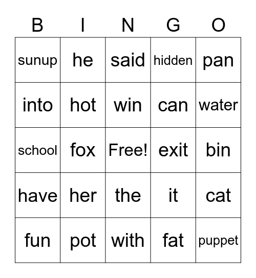 Last day of school Bingo Card
