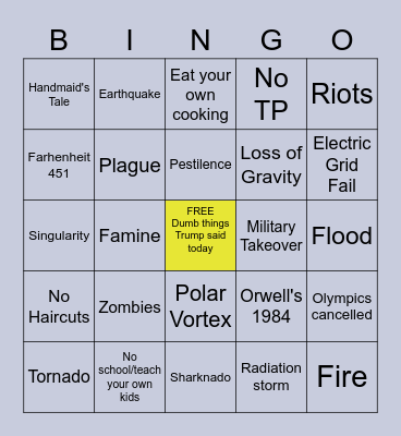 💥 2020 💥 Bingo Card