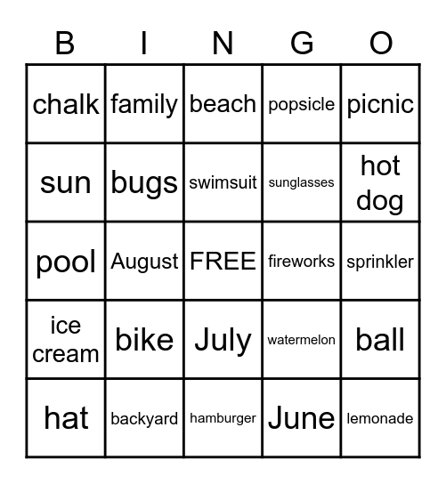 BINGO Card