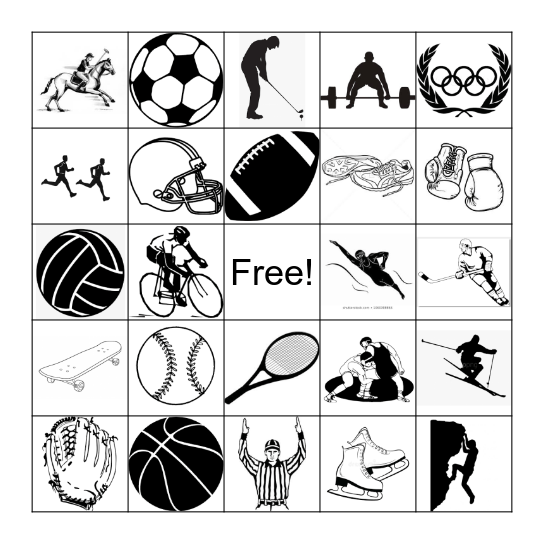 Sports Bingo Card