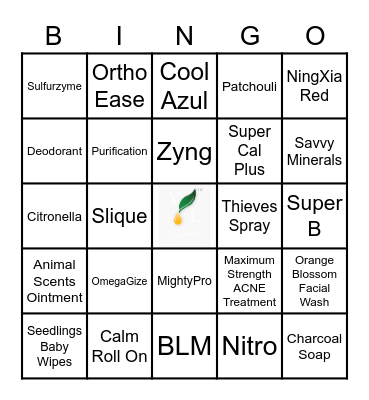 Health & Wellness Bingo Card