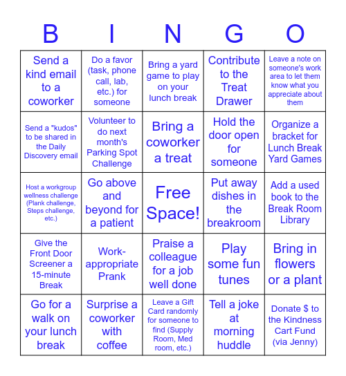 Spread Cheer BINGO! Bingo Card