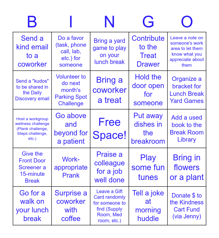 Spread Cheer BINGO! Bingo Card