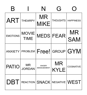 WPIC BINGO Card