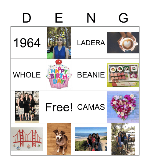 BIRTHDAY BINGO Card