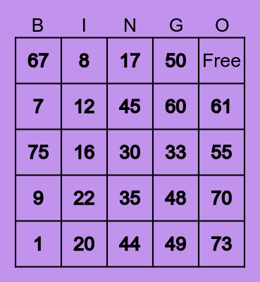 #1  🎵CMG6🎵 Bingo Card