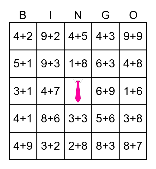 Faculty of Math Bingo Card