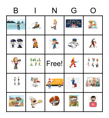 PEOPLE AT WORK Bingo Card