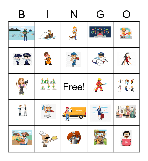 PEOPLE AT WORK Bingo Card