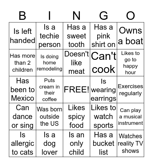 PSS Bingo! Bingo Card