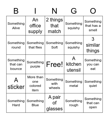 CAMP...ish BINGO Card