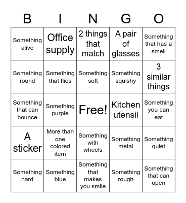 CAMP...ish BINGO Card