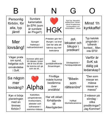 Passar du i Kummelby? Bingo Card