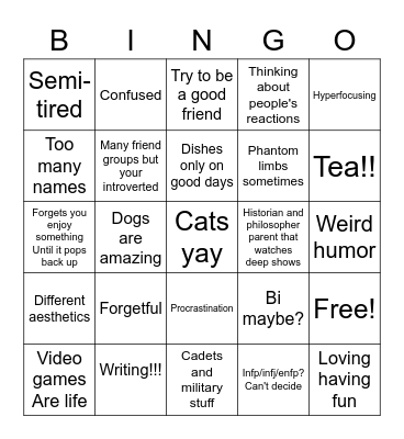 Dots Dance Party Bingo Card