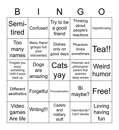 Dots Dance Party Bingo Card