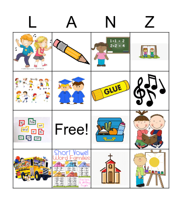 Ms. Lanz Fun Friday BINGO Card