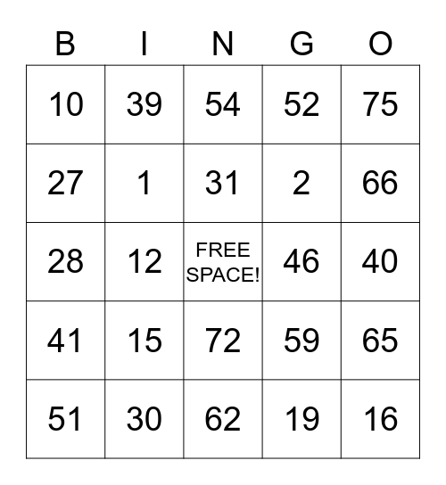 Roman Payan Bingo Card Bingo Card