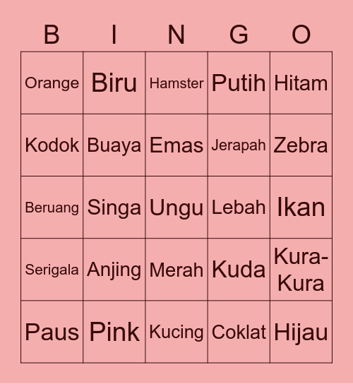 @ENA01BEOMGYU Bingo Card
