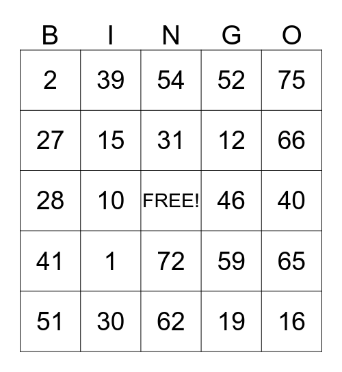 Roman Payan Bingo Card Bingo Card